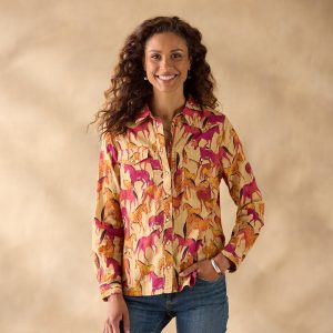 Equestrian Joy Shirt - XL, Gold