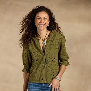 Delaney Eyelet Top - XL, Rosemary