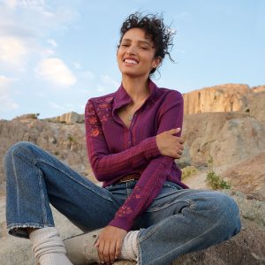 Alpenwild Henley - S, Magenta