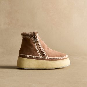 Setsu Platform Crochet Boots - 40, Camel