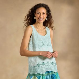 Chaparral Lace Tank - L, Ice