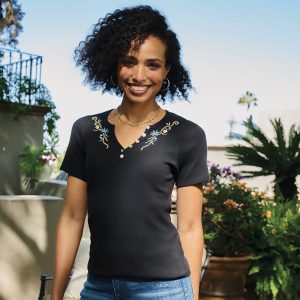 Dahlia Henley - M, Black