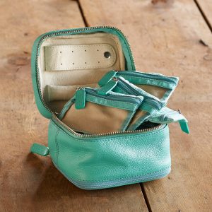 Letter Perfect Jewelry Case - Turquoise, M