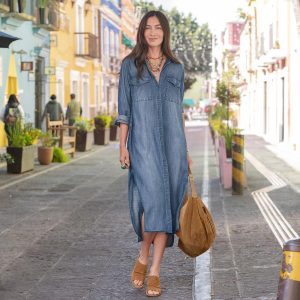 Bernadette Maxi Dress - M, Evening Mist