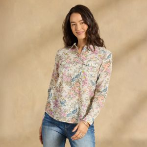 Floral Joy Top - M, Ivory